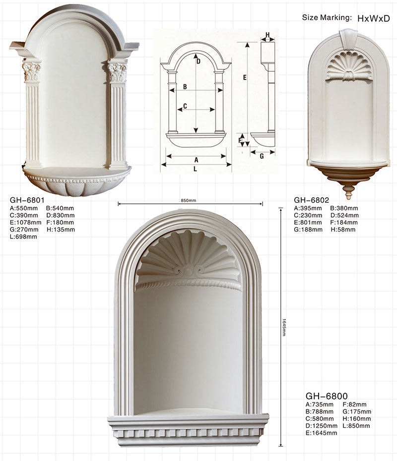  niches | wall shelf