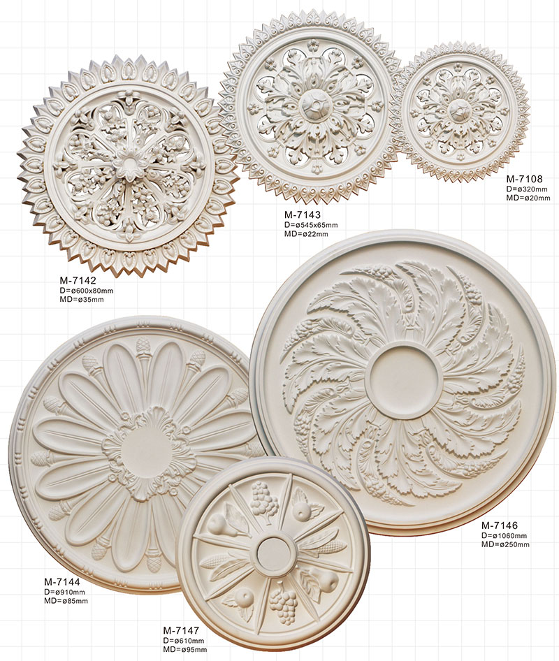  Gypsum medallion